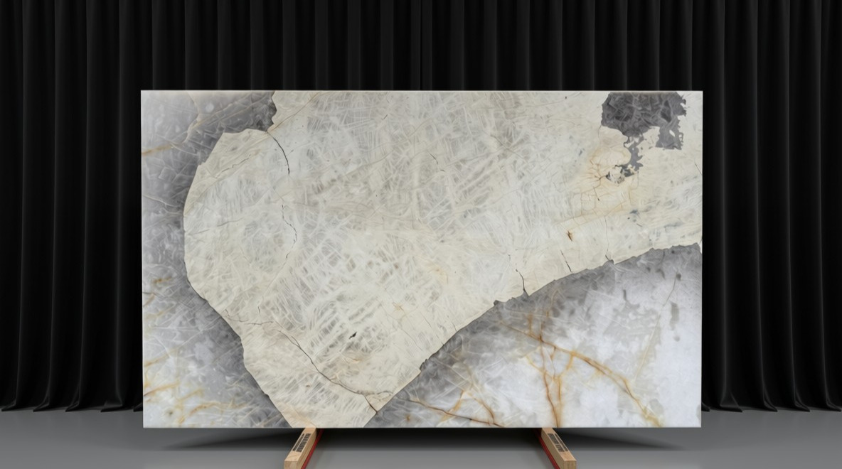 Patagonia Ivory | Quartzite | Kitchen Counter tops | Bathroom | Floor and Walls | Slabs | Orange Count (OC)