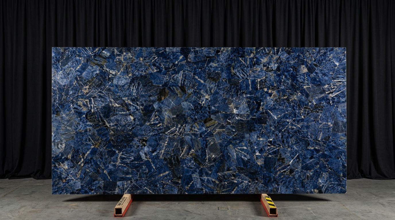 Sodalite | Semi Precious | Rare Design | Back Lite | Precious Stone | Engineered Stone | Orange Count (OC)