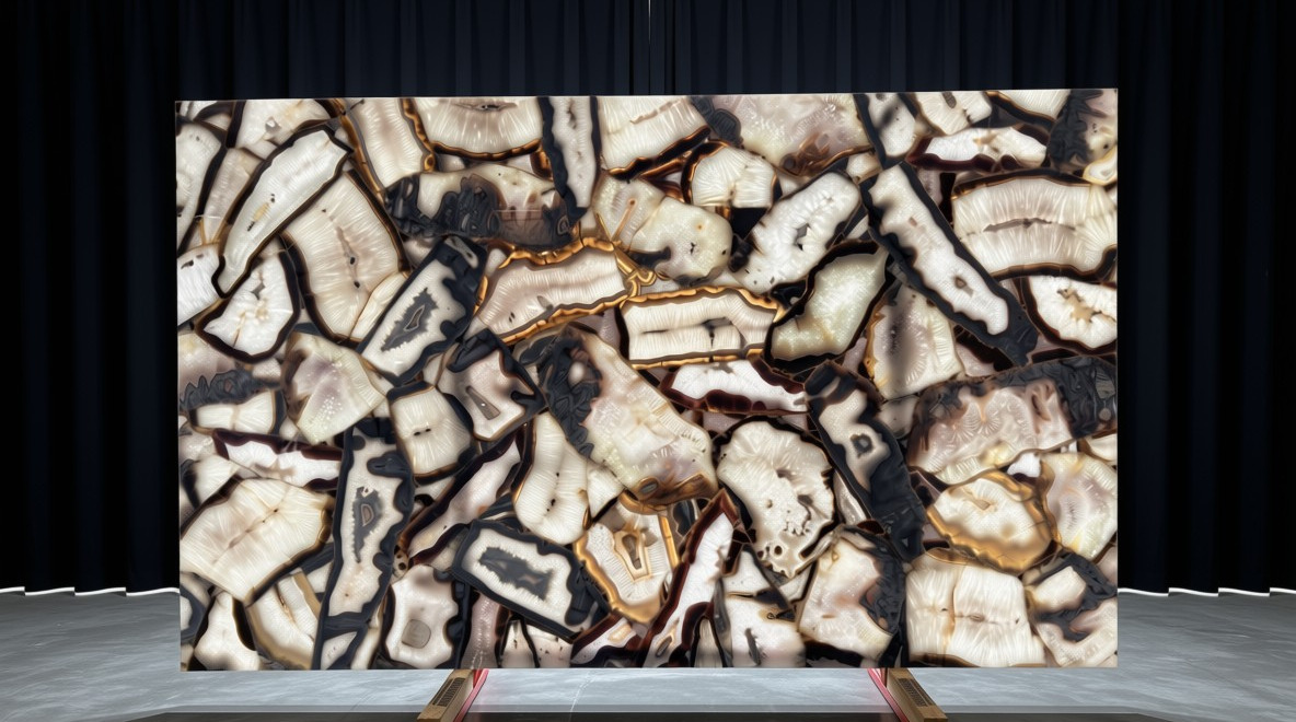 Agatona | Semi Precious | Rare Design | Back Lite | Precious Stone | Engineered Stone | Orange Count (OC)