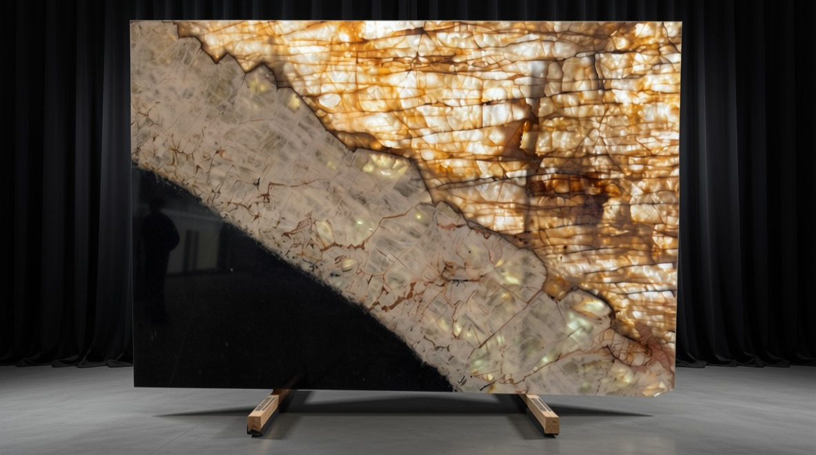 Patagonia Trio | Quartzite | Kitchen Counter tops | Bathroom | Floor and Walls | Slabs | Orange Count (OC)