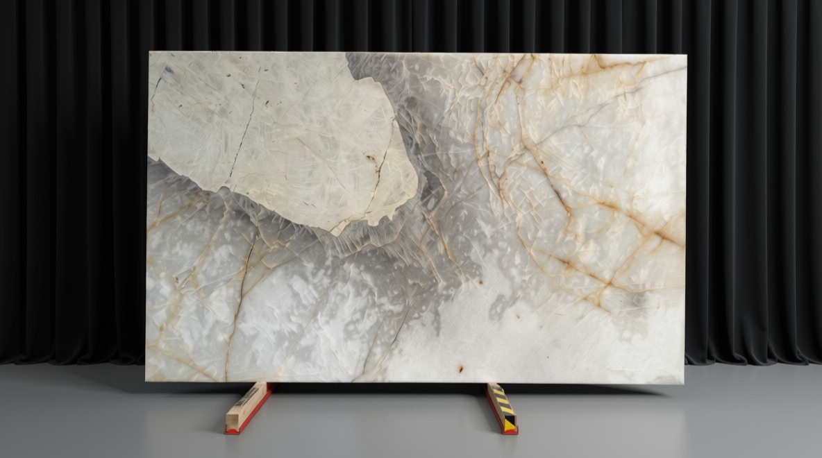 Patagonia Ivory | Quartzite | Kitchen Counter tops | Bathroom | Floor and Walls | Slabs | Orange Count (OC)