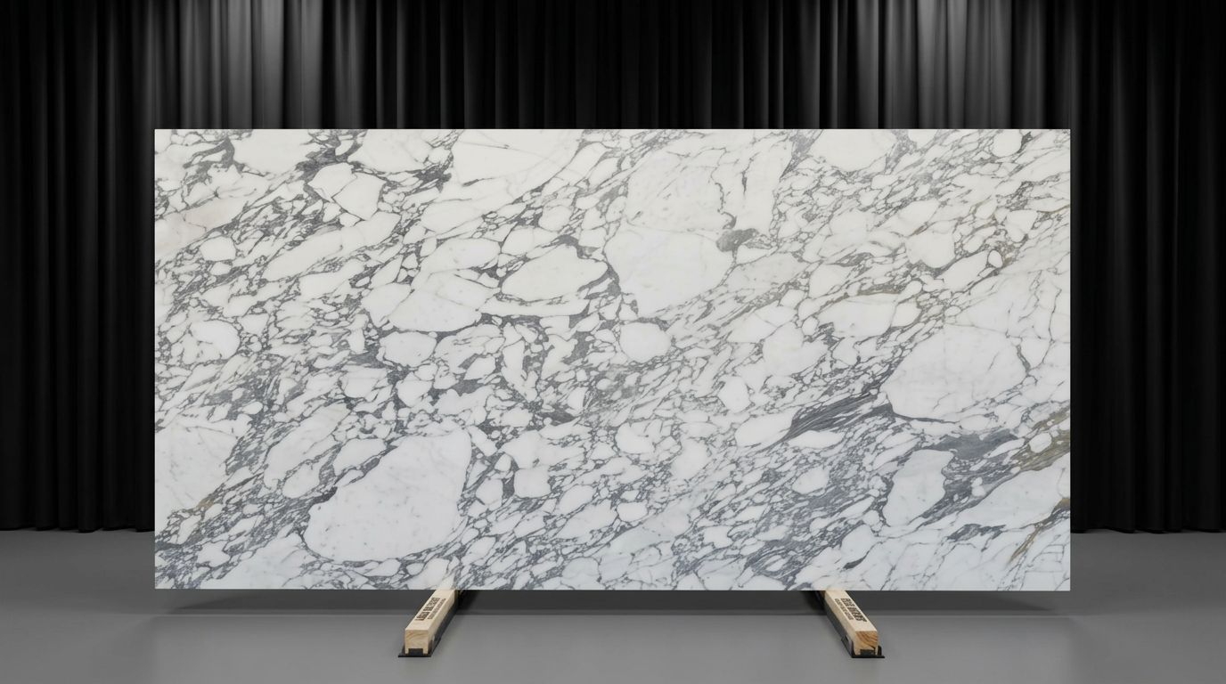 Arabescato Corchia slab, Honed