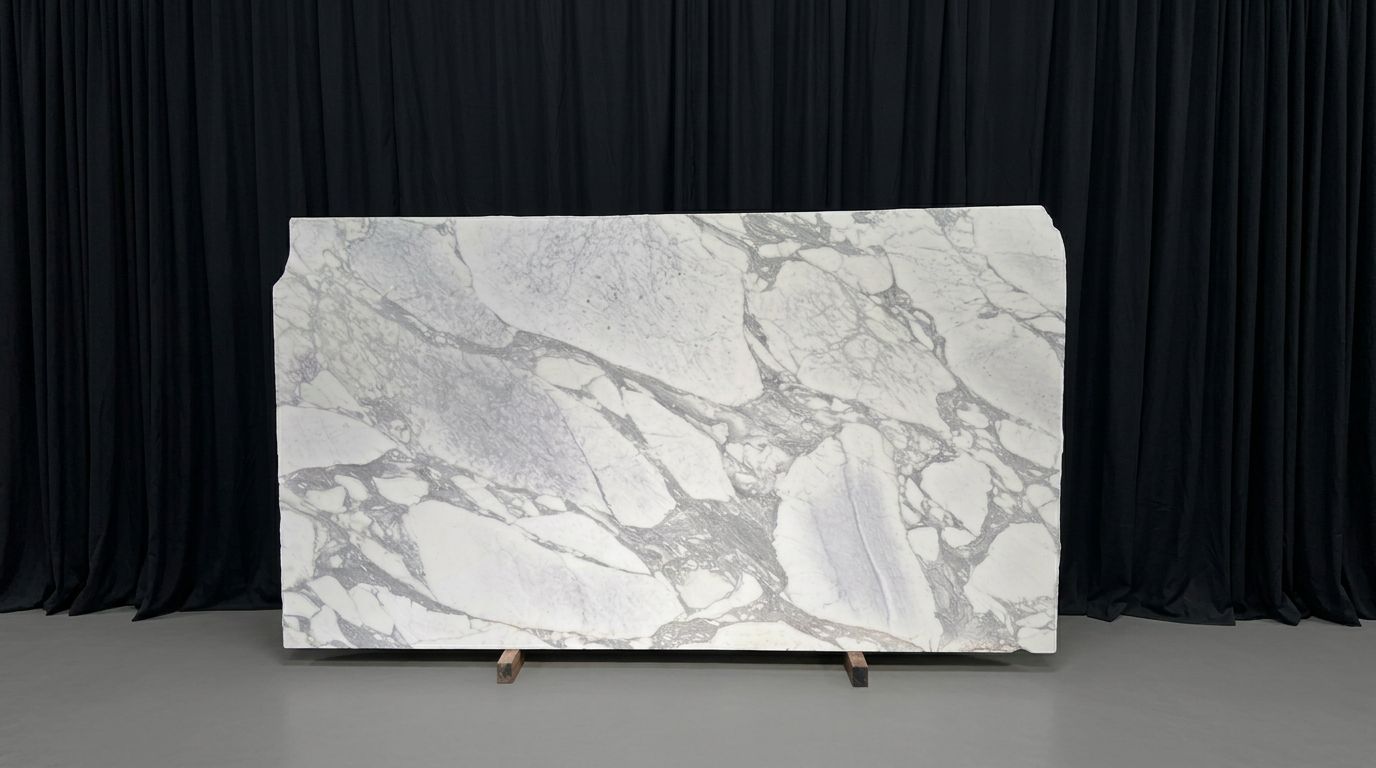 Arabescato slab, Honed