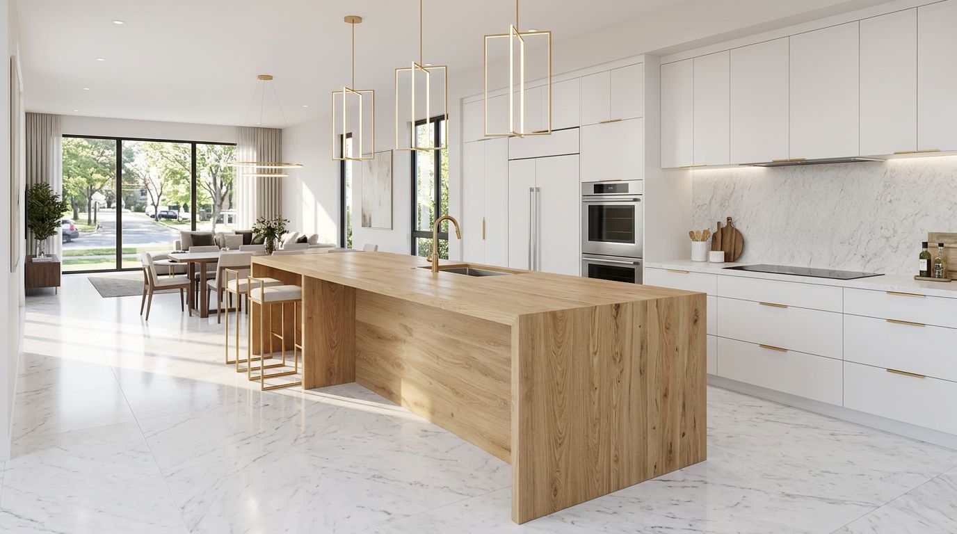 Blonde Oak in a kitchen