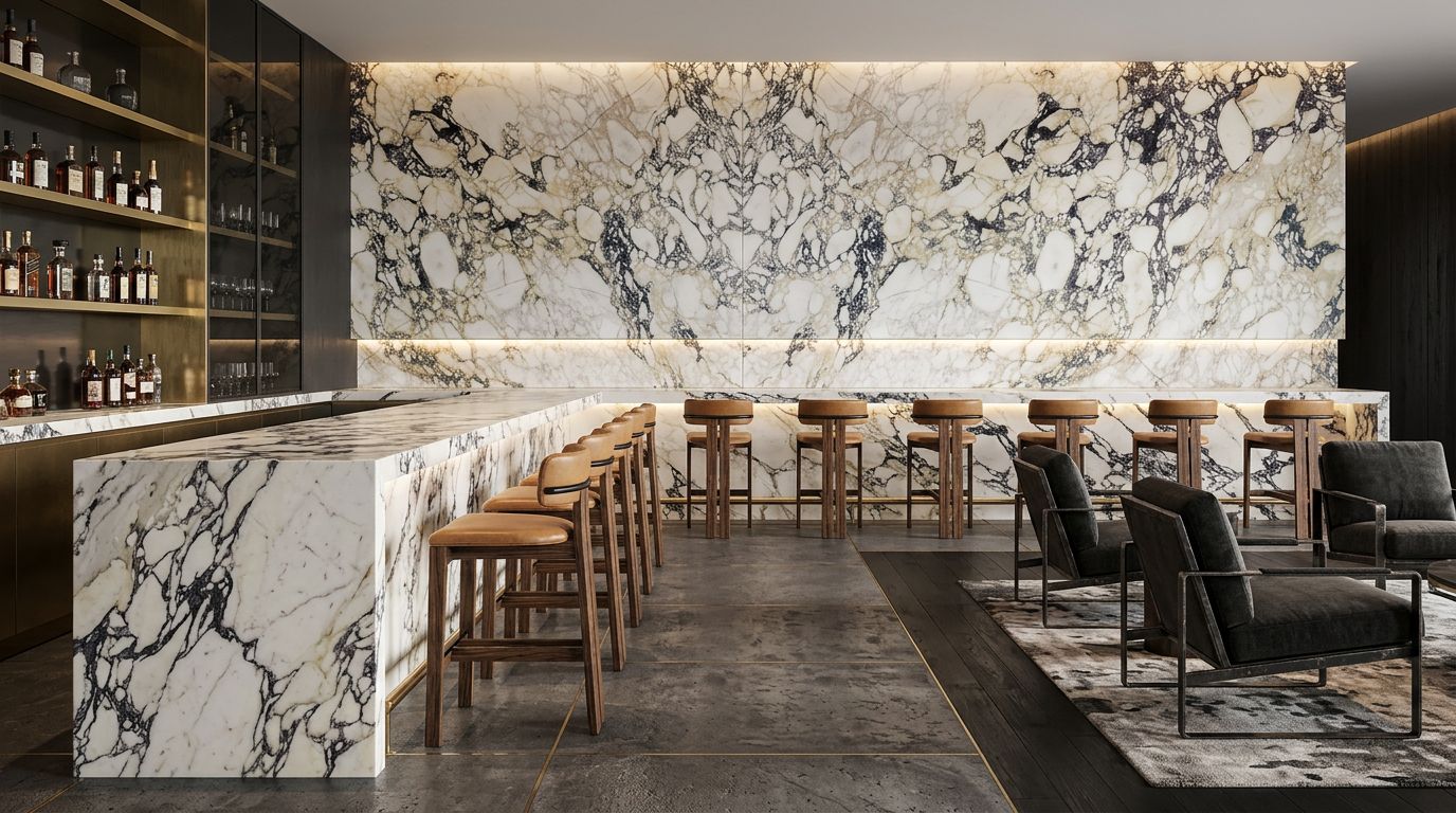Calacatta Monet in a commercial space