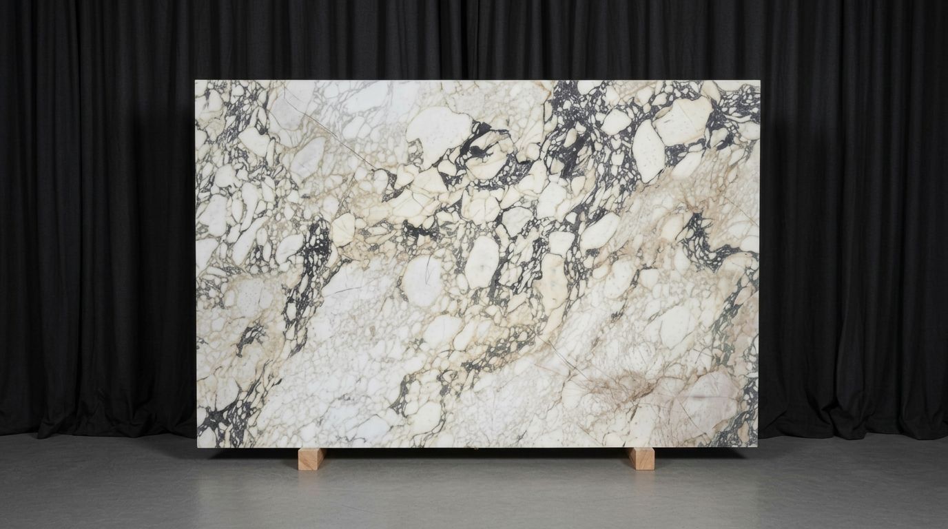 Calacatta Monet slab, Honed