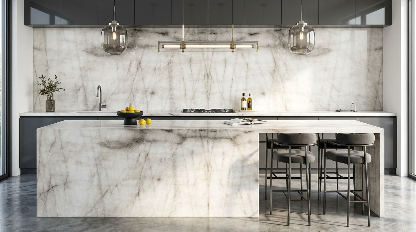 Cristallo Smoke in a kitchen