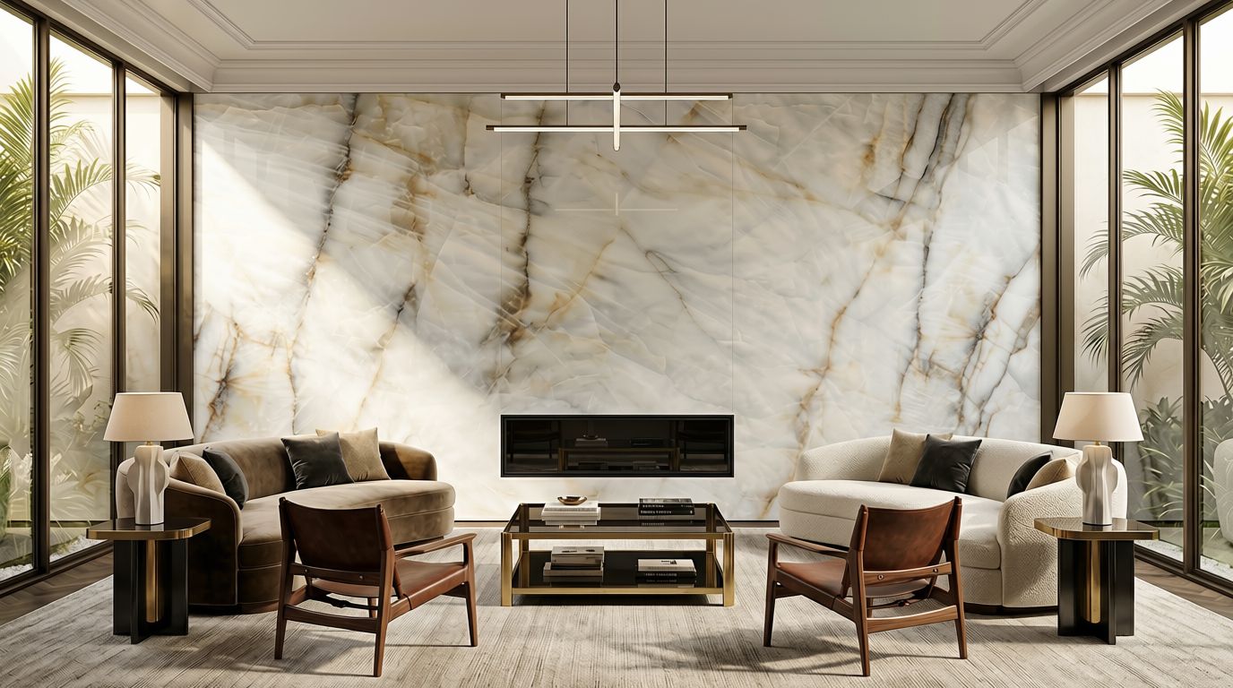 Crystal Ivory in a living room