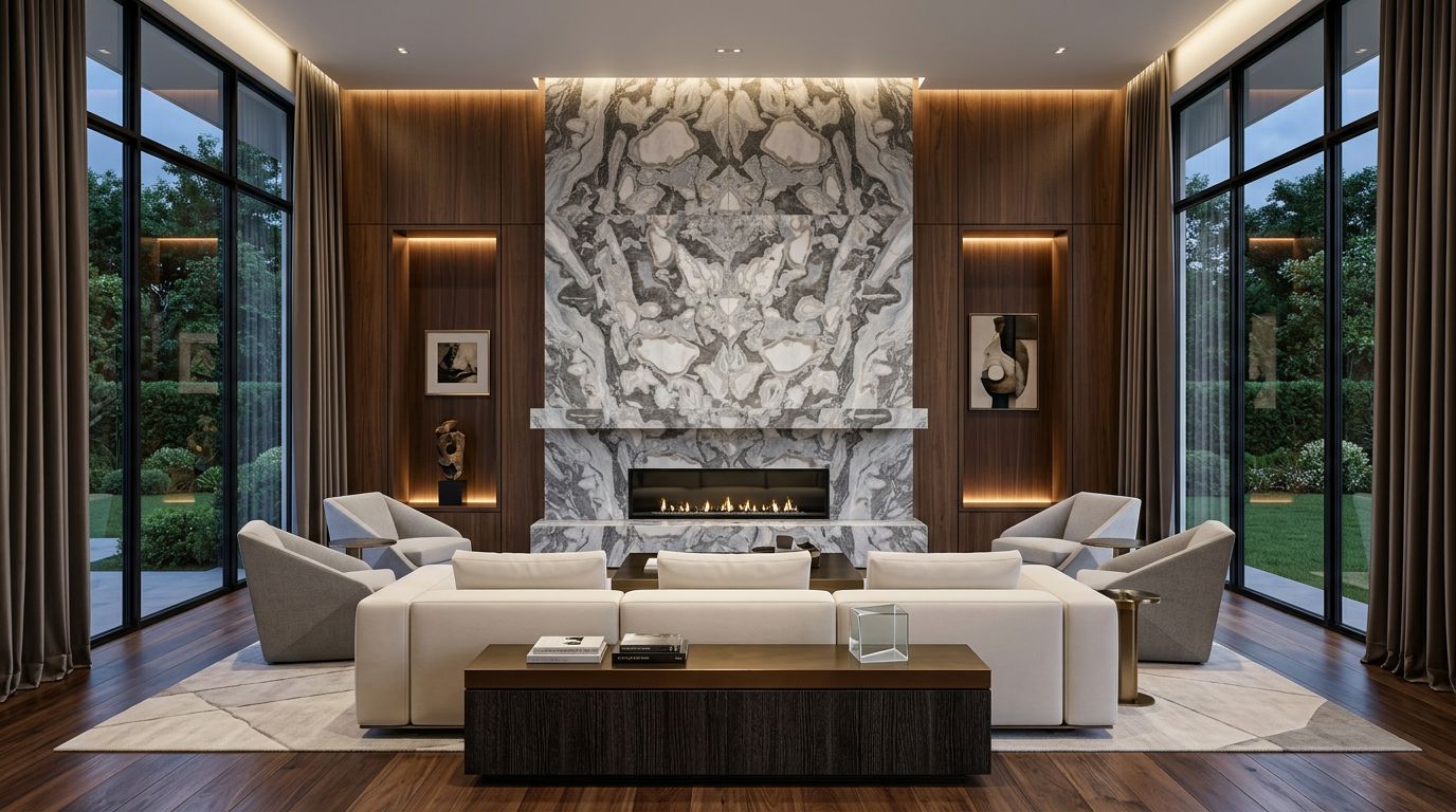 Dover White in a living room