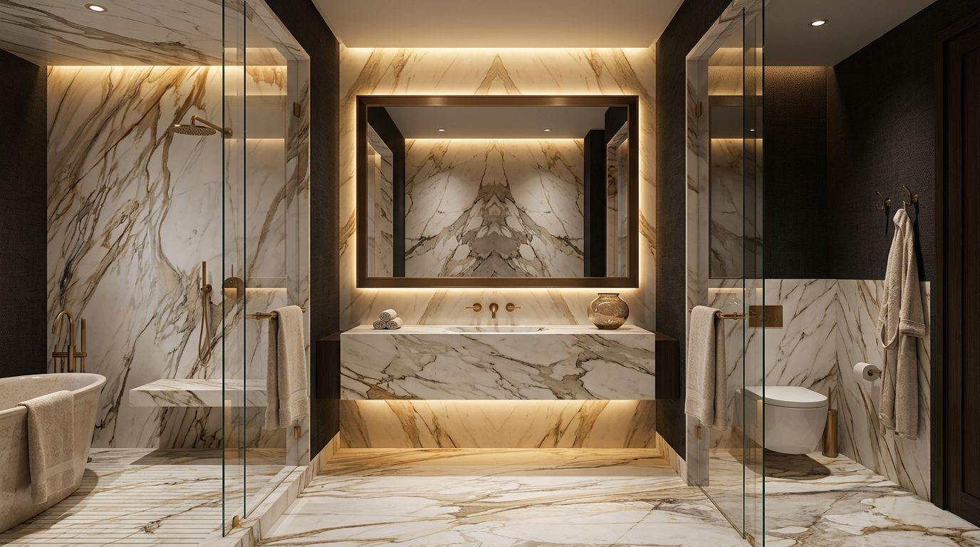 Macchia Vecchia in a bathroom