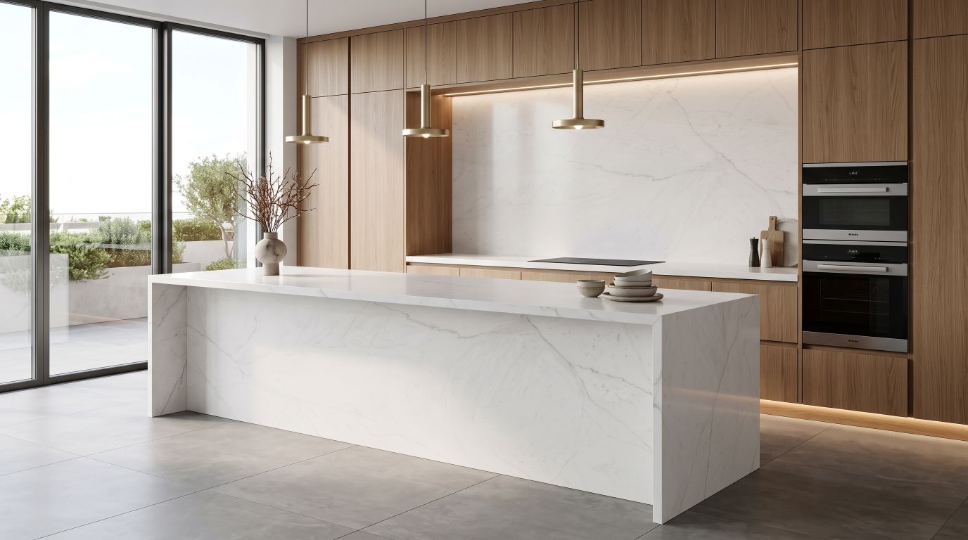 Statuario Colorado in a kitchen