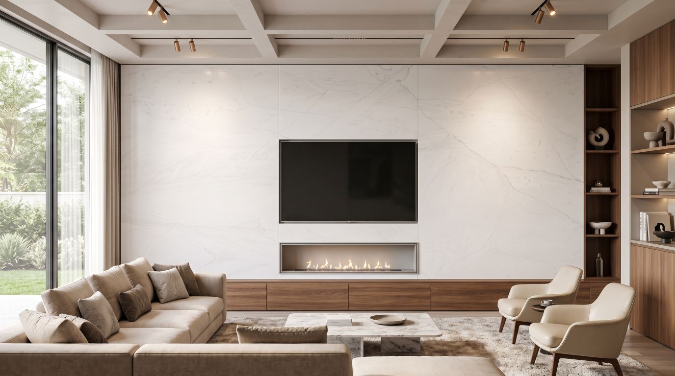 Statuario Colorado in a living room