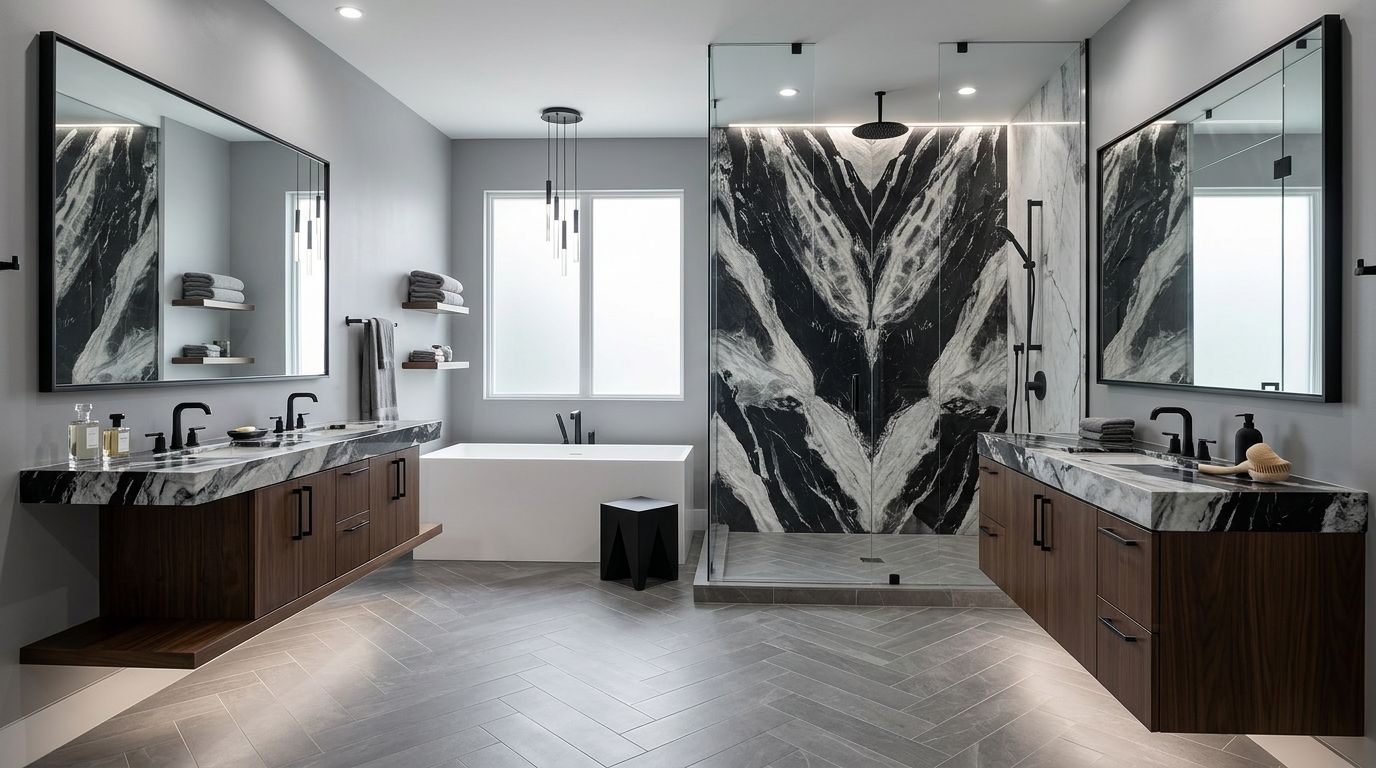 Bianco Dior porcelain bathroom