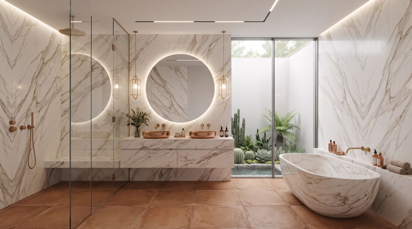 Mirable porcelain bathroom