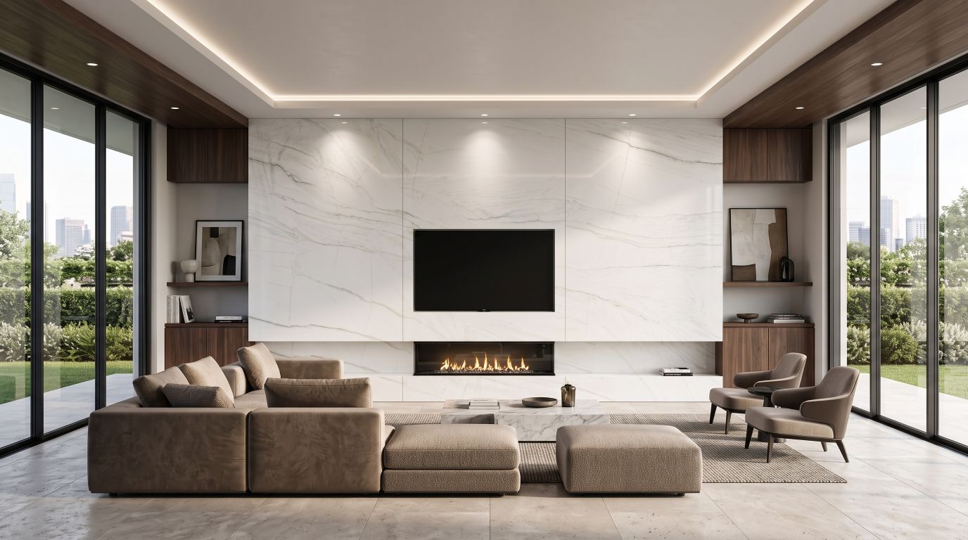 Monte Bianco in a living room