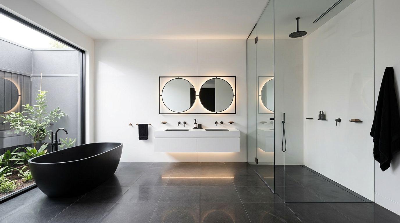 Slate White porcelain bathroom