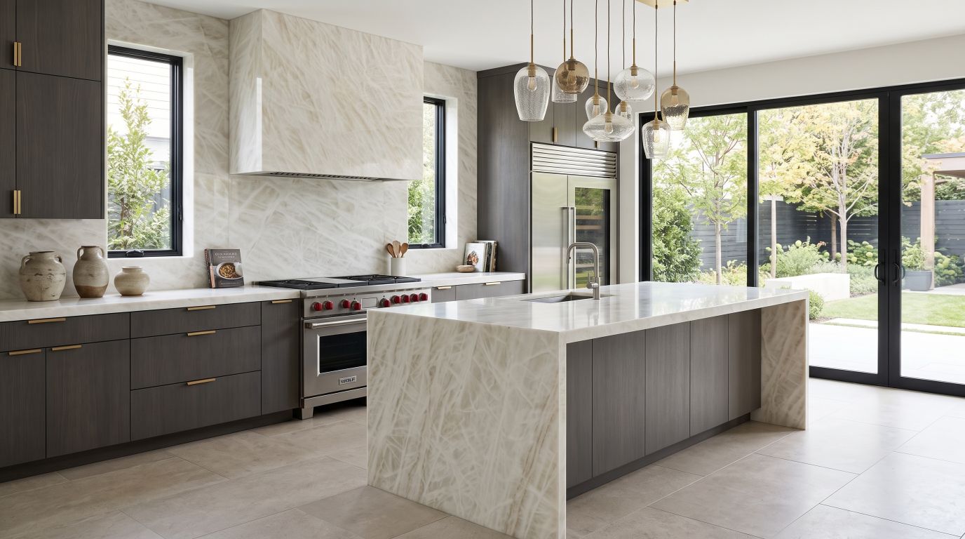 Vitrum White in a kitchen