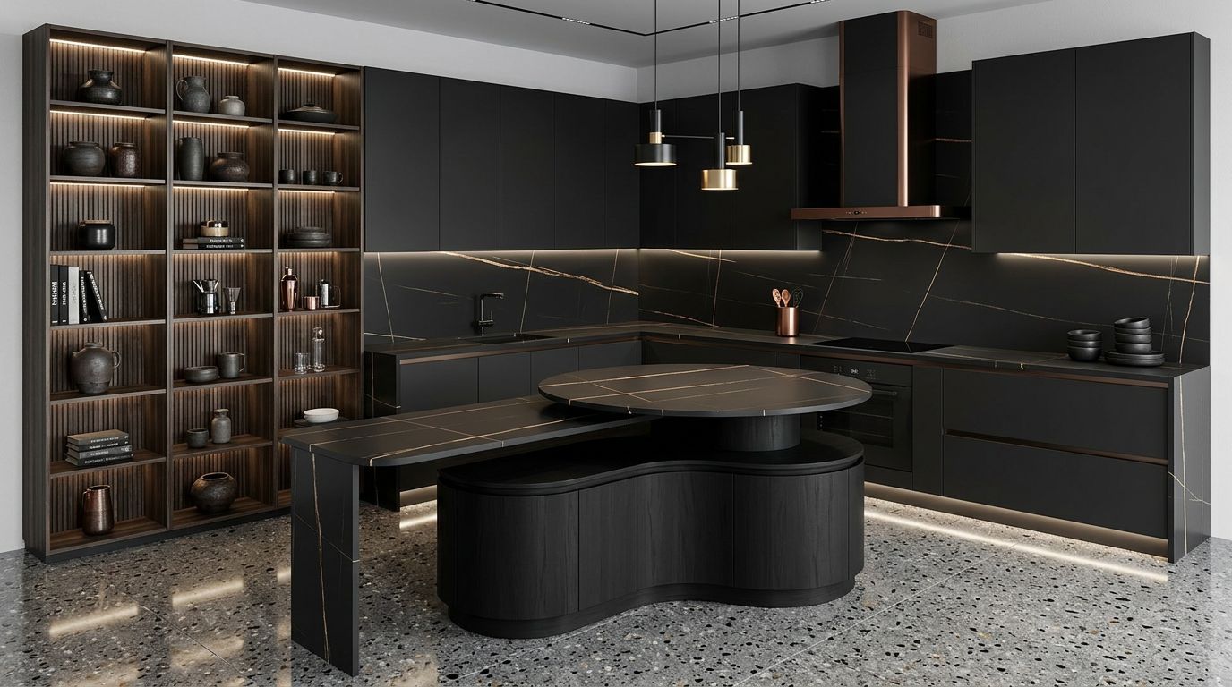 Sahara Noir in a kitchen