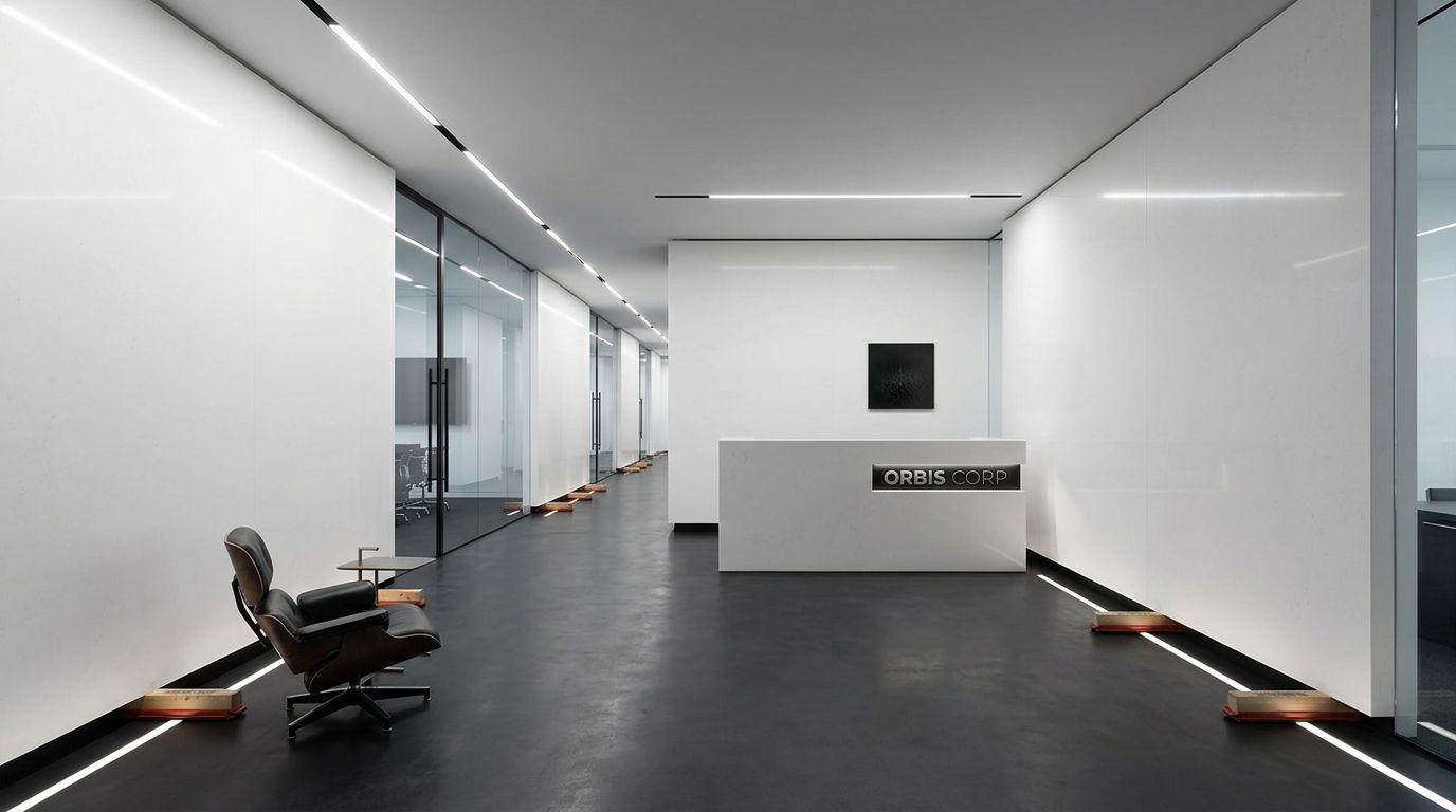 Slate White in a commercial space