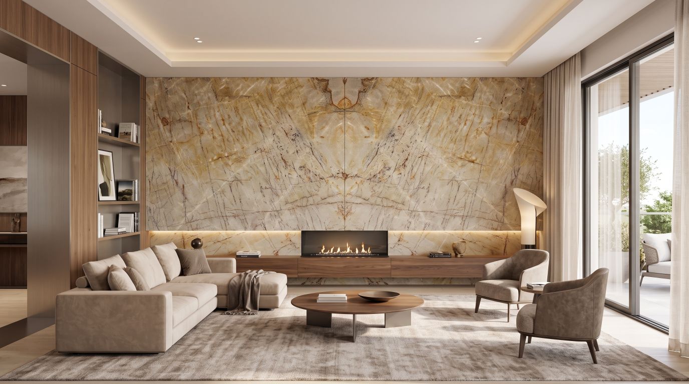 Golden Fantasy in a living room
