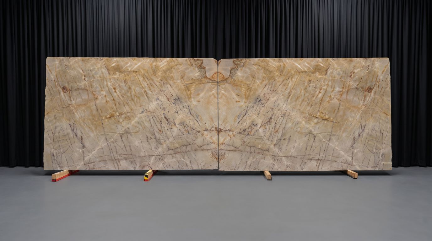 Golden Fantasy slab 2, Polished