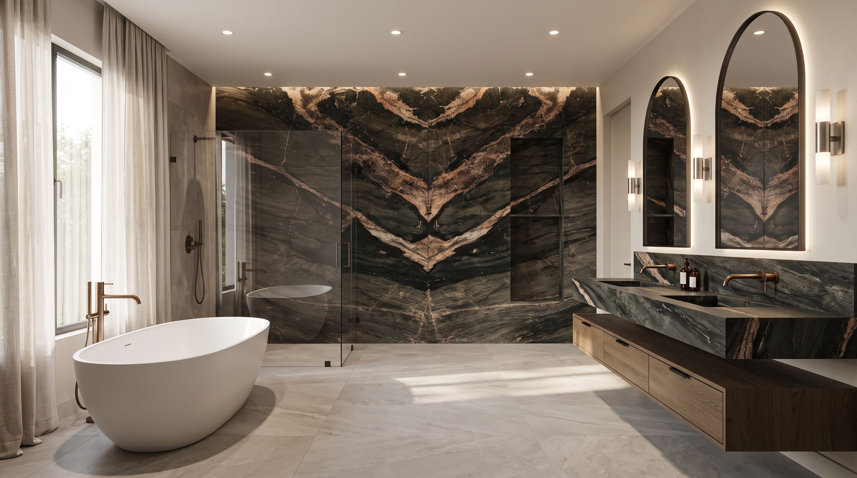 Pangia in a bathroom