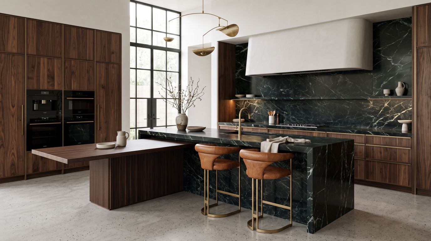 Emerald Green in a kitchen