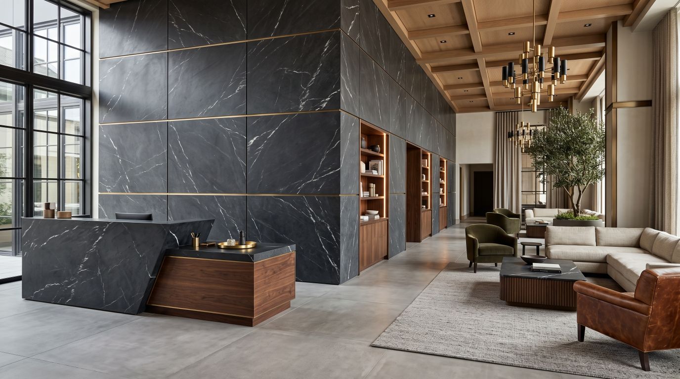 Marine Black in a commercial space